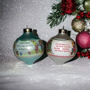 Lot Of 2 Hallmark Christmas Ornaments  1993 1994 Betsey’s  Country Christmas